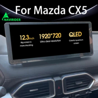 1920*720 QLED Android 13 Screen Multimedia Video Player For Mazda CX5 CX-5 CX 5 2017 2018 2019 CarPlay Car Radio Autoradio 128GB