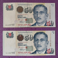 Uang Kuno Singapura 50 dolar