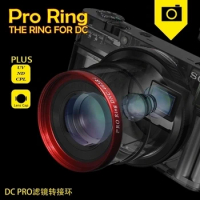 Aluminum Filter Adapter Ring for panasonic Lumix LX10 for Rico GR GR II GR2 Camera lens 40.5 cpl UV Filter Accessories