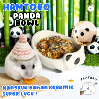 Hamtoro / Panda Bowl / Tempat Makan Hamster / Tempat Minum Hamster, Sugar Glider / Mangkok Keramik