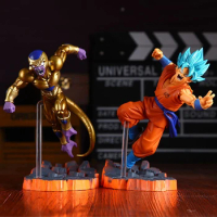 Dragon Ball Z Super Saiyan Blue Hair Son Goku VS Golden Frieza Action Figure Dragonball BWFC 5 Kakarotto Figurine Model Toy Gift