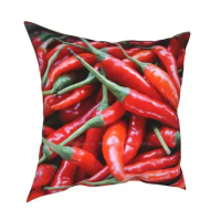 Freshly Harvested Cayenne Peppers. Soft Comfortable Pillowcase Kitchen Cooking Spice Spicy Pepper Peppers Cayenne Red Pepper