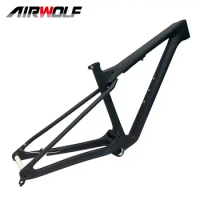 Airwolf 2024 Carbon Mtb Full Suspension Frame BSA Mtb frame 29er XC Mountain Bicycle Suspension 148 * 12mm Customized