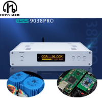 Audio ES9038PRO DAC with Bluetooth 5.0 For Hi-END Amplifier Speaker system ES9038*2pcs Amanero USB decoder Support DSD512 384K