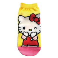 【震撼精品百貨】Hello Kitty 凱蒂貓~日本sanrio三麗鷗 KITTY襪子(23~25CM)黃*54251