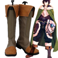 The Rising of the Shield Hero Naofumi Iwatani Cosplay Boots Brown Verison Shoes Custom Made Any Size for Men and Women