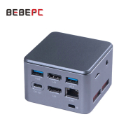 สินค้าใหม่ BEBEPC Mini PC In Celeron N5105 8GB LPDDR4 128GB SSD NVMe Dual-Band WiFi Bluetooth 4.0 2.
