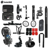 Insta360 onex2全景運動相機GoPro配件騎行摩托車頭盔支架吸盤