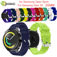 Soft Silicone watchband For Samsung Gear Sport 20mm Replacement Wristband Strap for Samsung Gear S2/S4 Classic smart Accessories