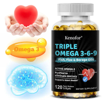 【30 60 120 Vegan Softgels】Kenofor Omega 3-6-9 Health Supplement 🧡 Supports emotional health - Suppor