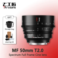 7artisans 7 artisans 50mm T2.0 Full Frame Cinema Lenses For Sony E FX3 Leica SIGMA L SL Nikon Z Z50 Canon EOS-R EOS-R5