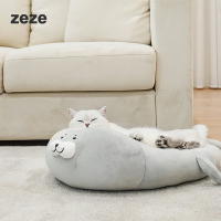 zeze海豹貓窩貓屋貓床四季通用狗窩小型犬小狗狗冬季窩貓咪用品 夢露日記