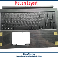 StoneTaskin New Laptop KB For Acer Aspire 3 A315-53 A315-53G Laptop Keyboard C-Cover With Italian Black Backlight Plamrest KB