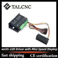 ws55 220 Driver with Mini Speed Display BLDC Motor DC Motor Driver DC 48V 500W CNC Brushless Spindle 3 Phase Motor Controller