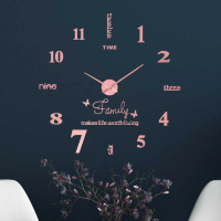 Jam Dinding Besar DIY Giant Wall Clock 100cm Mesin