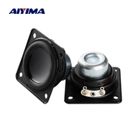 AIYIMA 2Pcs 45MM 4 Ohm 5W Full Range Speaker Hifi Audio Stereo Sqaure Neodymium Waterproof 16 Core DIY Bluetooth Home Speakers