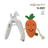 【VOOCOO 蔚刻】VPET貓薄荷耐咬耐磨玩具+VOOCOO蔚刻 3合1伍德氏燈寵物指甲剪(貓咪指定組合)