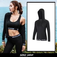 NEO Setelan Olahraga Wanita Korea – 5in1Baju Yoga Musim Panas, Bahan Tipis & Cepat Kering, Cocok unt
