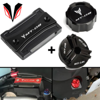 For Yamaha MT09 TRACER MT-09 2020 2019 2014-2018 Motorcycle Cylinder Cover Front Rear Brake Fluid Reservoir Cap Guard Protector