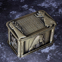 古埃及飾品盒貓神法老青古銅首飾盒戒指耳環項鏈珠寶盒復古收納盒