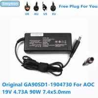 Original AC Adapter Charger For PHILIPS AOC 19V 4.73A 90W GA90SD1-1904730 all in one Laptop Monitor Switching Power Supply