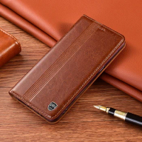 Business Genuine Leather Case for Vivo IQOO 11 10 9T 9 8 7 5 3 Pro 9 SE Magnetic Wallet Flip Cover