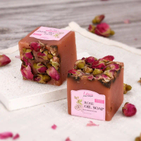 Rose Handmade Soap Essential Oil Soap Face Soap Facial Soap Bath Soap Makeup Remover Exfoliating Hyd