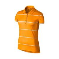 【NIKE 耐吉】GOLF運動條紋短袖POLO上衣(橘725634-868)