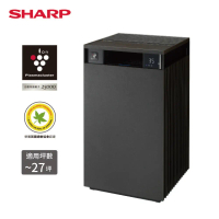 【SHARP夏普】Purefit 純淨美學空氣清淨機27坪 FP-S90T-W/H (奶油白/檀木黑)#檀木黑-檀木黑
