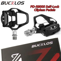BUCKLOS Road Bicycle Pedals for SPD-SL Self-Lock Clipless Pedals Sealed Bearings 9/16" Fit Shimano PD-R8000 Pedals Cycling Part