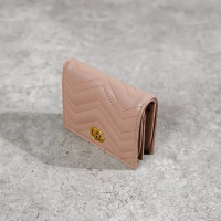 Gucci Dompet GUCCI MARMONT GHW NUDE BIFOLD WALLET 100% ORIGINAL