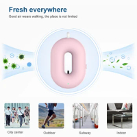 Personal Wearable Air Purifier Necklace/Mini Portable Air Freshener Ionizer/Negative Ion Generator/Low Noise For Adults