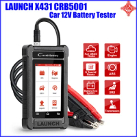 LAUNCH X431 CRB5001 Car 12V Battery Tester Auto Diagnostic Tool ENG ABS SRS AT OIL BMS TPMS 6 Reset Free Update PK BST360