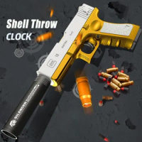 M1911 G17 Shell Throw Air Toys Gun Ejection Handgun Soft Darts Bullets Airsoft Pistol For Boys Outdoor Sports Shooting Gift