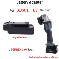 Battery Adapter For BOSCH 18V Lithium Battery Converter TO FERREX 20V Brushless Cordless Drill Tools (Only Adapter)