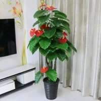 Artificial tree Anthurium andraeanum simulated flower artificial potted living room indoor decoration plant plastic flower