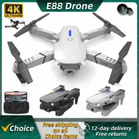 New E88 Pro RC Drone 4K Professinal With 1080P Wide Angle Dual HD Camera Foldable RC Helicopter WIFI FPV Height Hold Apron Sell