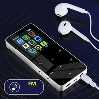 RIJAHO MP3 Digital Audio Player Bluetooth 4.2 - Kualitas Musik Tinggi, Desain Kecil IH Hitam