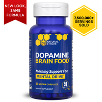 [adatvfaa] Dopamine Brain Food Supplement w/L-Tyrosine - Promotes Mental Drive Clarity & Focus - Sup