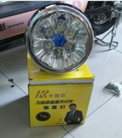 電動三輪車12V-100V通用大燈電動三輪車LED大燈總成強光改裝配件