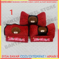 SET CAR BANTAL SANDARAN KEPALA HEADREST JOK LEHER TISU TISSU TISUE TISSUE SABUK PENGAMAN SAFETY BELT