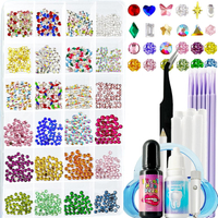CiikDux DIY Tooth Gem Kit Tooth Jewelry Gems Kit Include 770 Crystals 12 Shapes Bedazzle Gems Teeth 