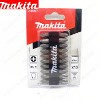 Makita 10PCS NZ 45MM magnetic PH2 cross drill bit bidirectional electric drill bit screwdriver set