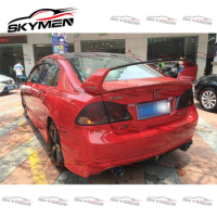 Portion Carbon RR Style Rear Spoiler for CIVIC FD2 Type R Fiber Glass Rear Trunk Spoiler Lip Wing Trim FD2 Tail Wing Racing