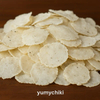 Emping telo krupuk mentah dari singkong khas Gunungkidul
