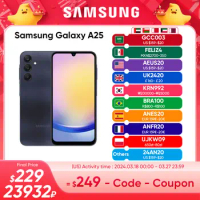 New Original Samsung Galaxy A25 5G Smartphone Exynos 1280 Android 14 120Hz Super AMOLED Display 5000mAh Battery 25W Wired Charge