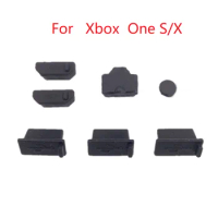7pcs Dust Plug Silicone Kits Dustproof Case Cover Case for xbox one x/s Gaming Console Accessories