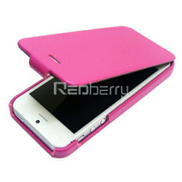 Redberry Apple iPhone 5 掀蓋式 荔枝紋皮套◆贈送! 專用型式 皮套/保護殼◆