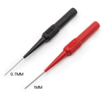 5pcs/lot Puncture Thread Test Probe Diameter 0.7mm 1mm Probe Car Repair Test Pierce Line Meter Rod Back Pin Multi Meter Pen