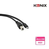 【KONIX】手機平板MIDI連接線 電子琴音樂編輯線(Type B 轉 Micro USB 安卓專用)